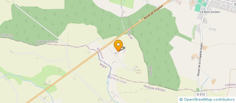 localisation de l'entreprise MONSIEUR GILBERT JUGE  CONGRIER