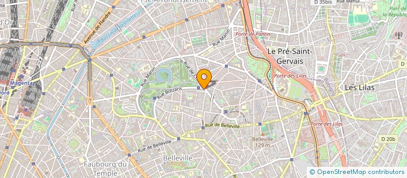 localisation de l'entreprise MONSIEUR GILBERT JUST  PARIS