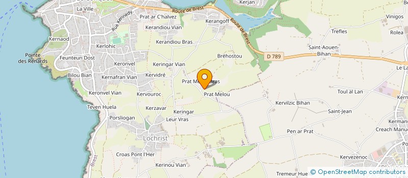 localisation de l'entreprise MONSIEUR GILBERT KEREBEL  LE CONQUET