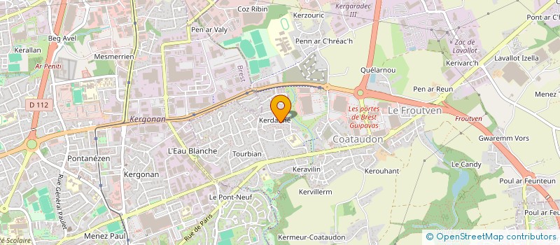 localisation de l'entreprise MONSIEUR GILBERT KERJEAN à GUIPAVAS