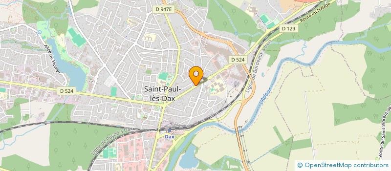 localisation de l'entreprise MONSIEUR GILBERT LABARBE  SAINT-PAUL-LES-DAX