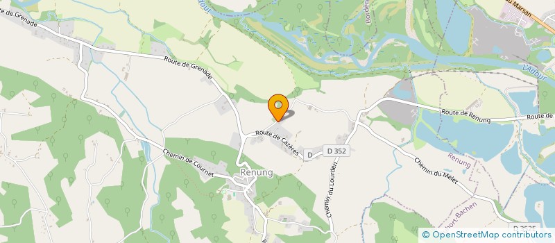 localisation de l'entreprise MONSIEUR GILBERT LABARBE  CAZERES-SUR-L ADOUR