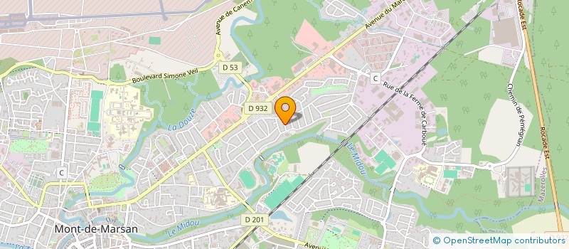 localisation de l'entreprise MONSIEUR GILBERT LACAZEDIEU  MONT-DE-MARSAN