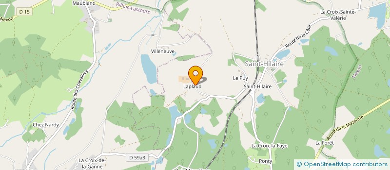 localisation de l'entreprise MONSIEUR GILBERT LACORRE  SAINT-HILAIRE-LES-PLACES