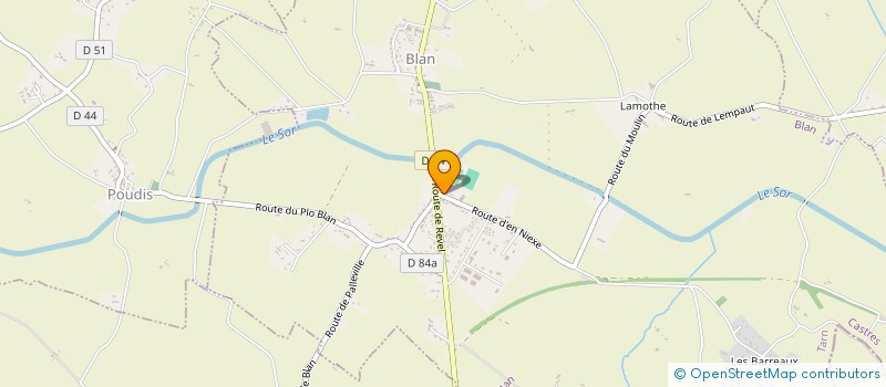 localisation de l'entreprise MONSIEUR GILBERT LACROUX  BLAN