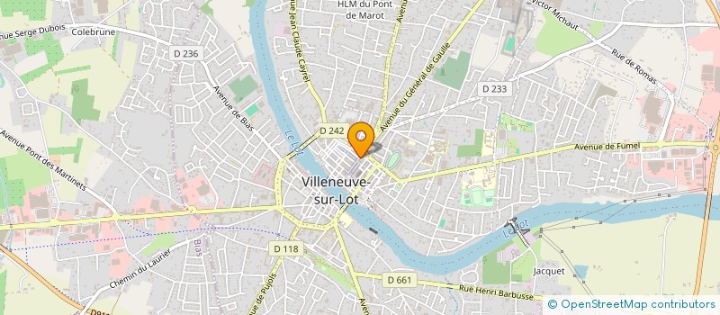 localisation de l'entreprise MONSIEUR GILBERT LAFAGE  VILLENEUVE-SUR-LOT