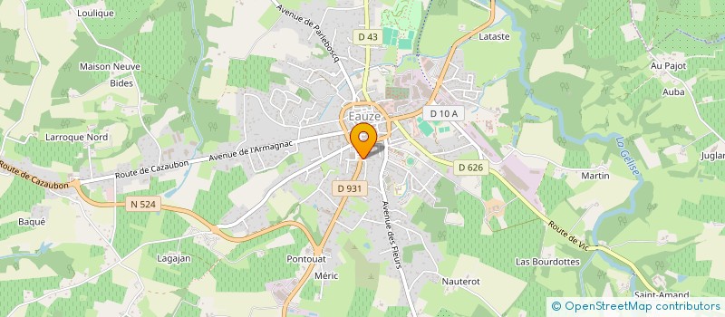 localisation de l'entreprise MONSIEUR GILBERT LAFFITA à EAUZE