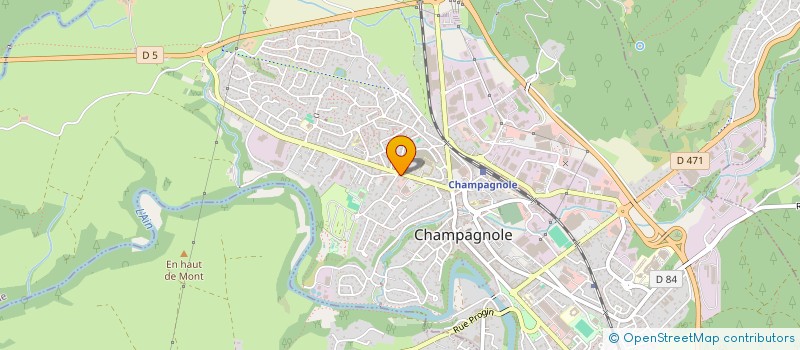 localisation de l'entreprise MONSIEUR GILBERT LALANNE  CHAMPAGNOLE