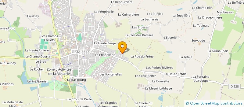 localisation de l'entreprise MONSIEUR GILBERT LAMY  MELESSE