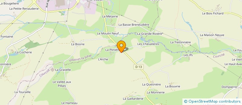 localisation de l'entreprise MONSIEUR GILBERT LANGLAIS à COURCITE