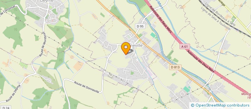 localisation de l'entreprise MONSIEUR GILBERT LASSERRE  DONNEVILLE