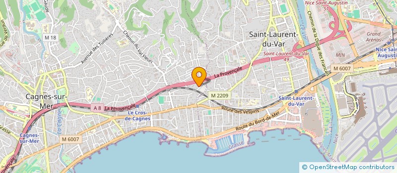 localisation de l'entreprise MONSIEUR GILBERT LAUTIER  CAGNES-SUR-MER