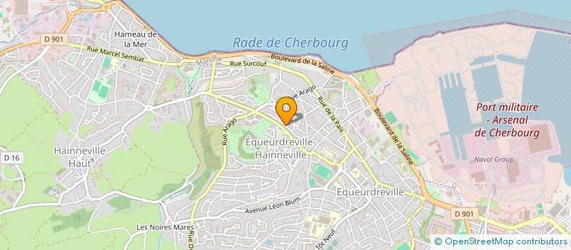 localisation de l'entreprise MONSIEUR GILBERT LAVALETTE  CHERBOURG-EN-COTENTIN