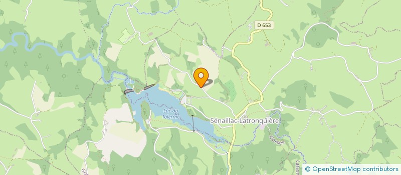 localisation de l'entreprise MONSIEUR GILBERT LAVERGNE  SENAILLAC-LATRONQUIERE