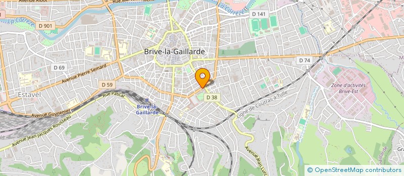 localisation de l'entreprise MONSIEUR GILBERT LAVRADOR  BRIVE-LA-GAILLARDE