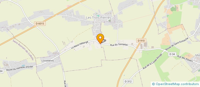 localisation de l'entreprise MONSIEUR GILBERT LE BAILLIF  LES TROIS-PIERRES