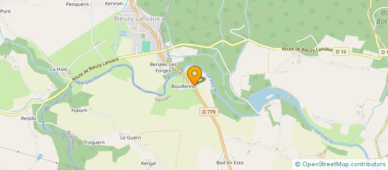 localisation de l'entreprise MONSIEUR GILBERT LE BRETON  COLPO