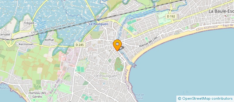 localisation de l'entreprise MONSIEUR GILBERT LE CAPITAINE  LE POULIGUEN