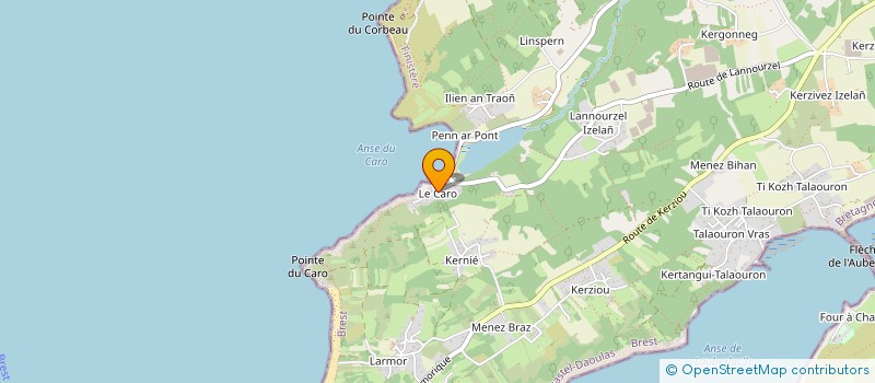 localisation de l'entreprise MONSIEUR GILBERT LE GALL  PLOUGASTEL-DAOULAS