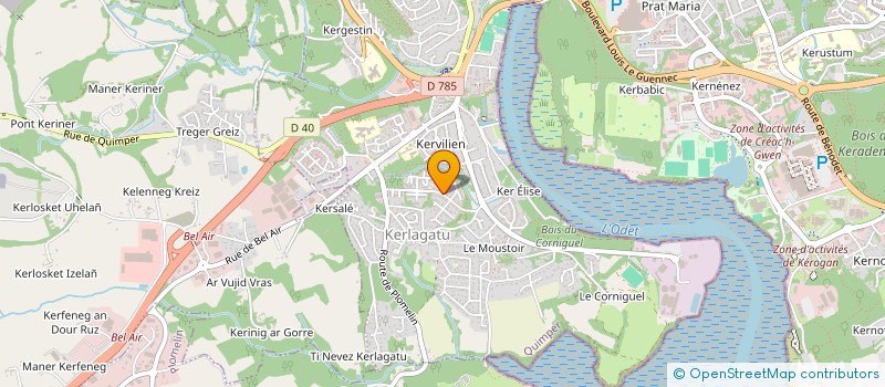 localisation de l'entreprise MONSIEUR GILBERT LE GOFF à QUIMPER