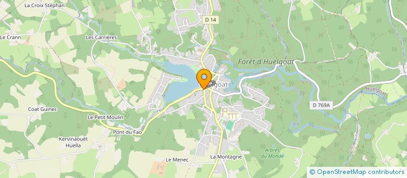 localisation de l'entreprise MONSIEUR GILBERT LE GRAND  HUELGOAT