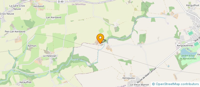 localisation de l'entreprise MONSIEUR GILBERT LE ROUX  MAEL-CARHAIX