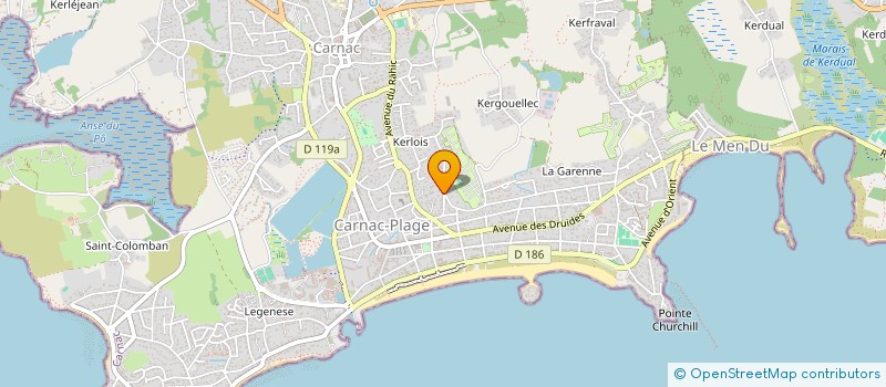 localisation de l'entreprise MONSIEUR GILBERT LE ROUX  CARNAC