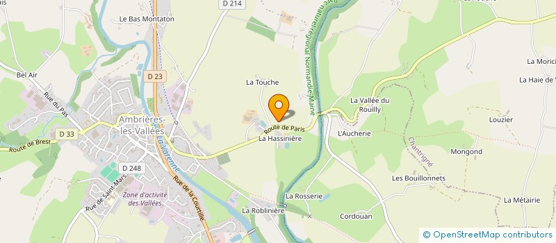 localisation de l'entreprise MONSIEUR GILBERT LEBOSSE à AMBRIERES-LES-VALLEES