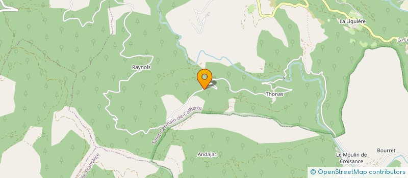 localisation de l'entreprise MONSIEUR GILBERT LEBRAT  SAINT-GERMAIN-DE-CALBERTE