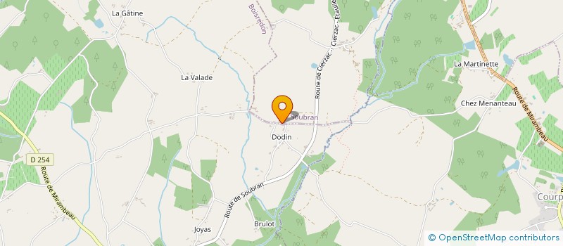 localisation de l'entreprise MONSIEUR GILBERT LECLERE  SEMOUSSAC