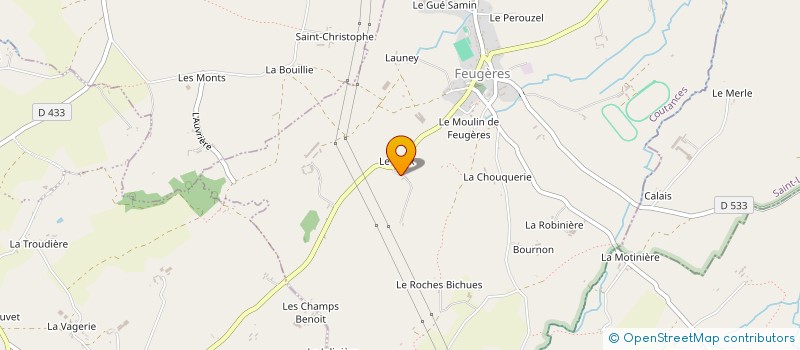 localisation de l'entreprise MONSIEUR GILBERT LEFORESTIER  PERIERS