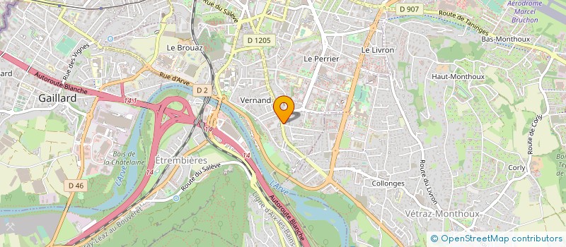 localisation de l'entreprise MONSIEUR GILBERT LEGRAND à ANNEMASSE