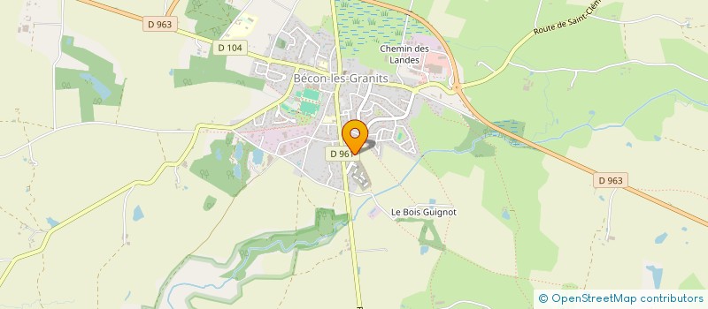 localisation de l'entreprise MONSIEUR GILBERT LEHIS à BECON-LES-GRANITS