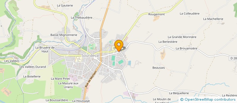 localisation de l'entreprise MONSIEUR GILBERT LEJEMBLE  SOURDEVAL