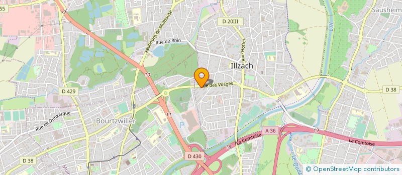 localisation de l'entreprise MONSIEUR GILBERT LEMBLE  ILLZACH