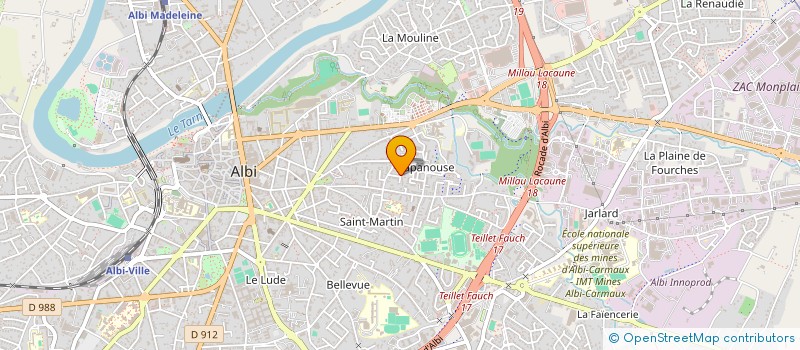 localisation de l'entreprise MONSIEUR GILBERT LEMOIGNE à ALBI