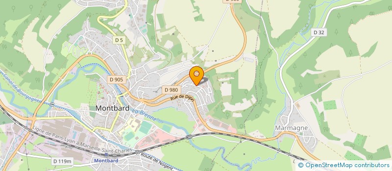 localisation de l'entreprise MONSIEUR GILBERT LENOIR à MONTBARD