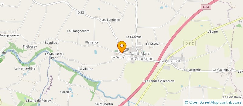 localisation de l'entreprise MONSIEUR GILBERT LEONARD  RIVES-DU-COUESNON