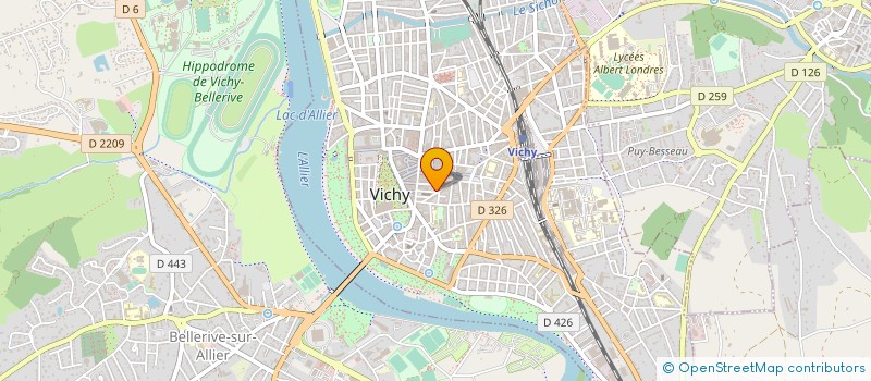 localisation de l'entreprise MONSIEUR GILBERT LEPEE à VICHY