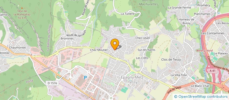 localisation de l'entreprise MONSIEUR GILBERT LEPREGASSIN  EPAGNY METZ-TESSY