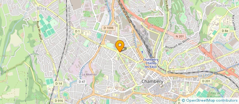 localisation de l'entreprise MONSIEUR GILBERT LETUFFE à CHAMBERY