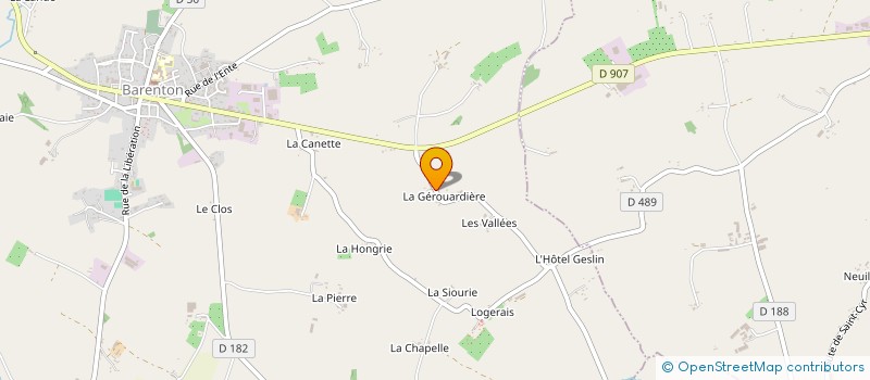 localisation de l'entreprise MONSIEUR GILBERT LEVALLET à BARENTON
