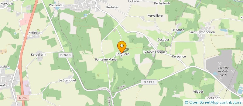 localisation de l'entreprise MONSIEUR GILBERT LEVOUEDEC  INGUINIEL