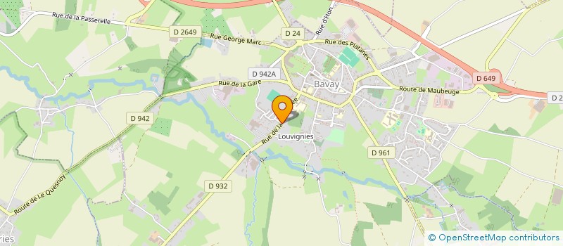 localisation de l'entreprise MONSIEUR GILBERT LHOTE  BAVAY