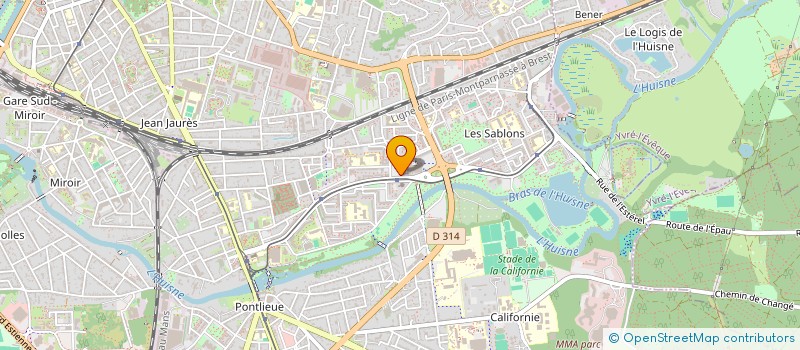 localisation de l'entreprise MONSIEUR GILBERT LIVET  LE MANS