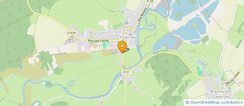 localisation de l'entreprise MONSIEUR GILBERT LOGET  FAVERNEY