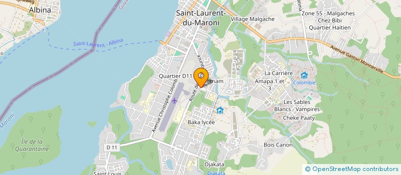 localisation de l'entreprise MONSIEUR GILBERT LOUISIE  SAINT-LAURENT-DU-MARONI