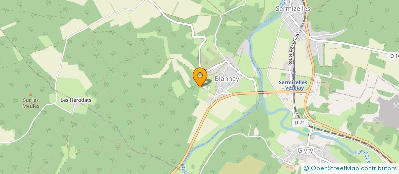 localisation de l'entreprise MONSIEUR GILBERT LUCY  BLANNAY