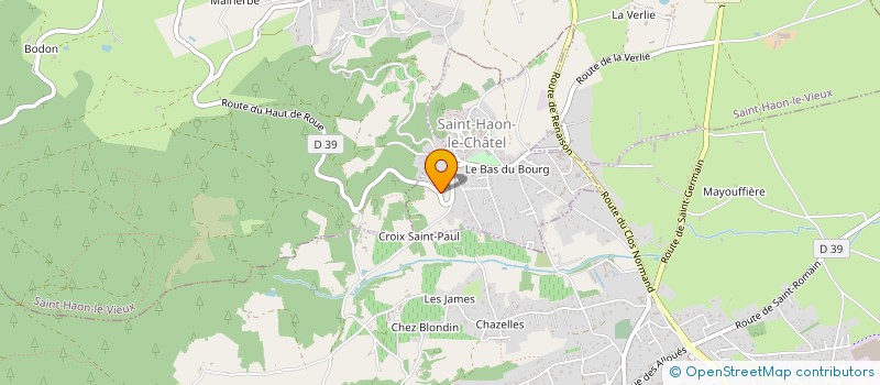 localisation de l'entreprise MONSIEUR GILBERT MAGNAUD à SAINT-HAON-LE-CHATEL