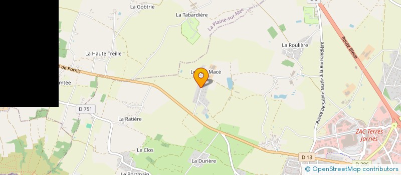 localisation de l'entreprise MONSIEUR GILBERT MAILLARD à PORNIC
